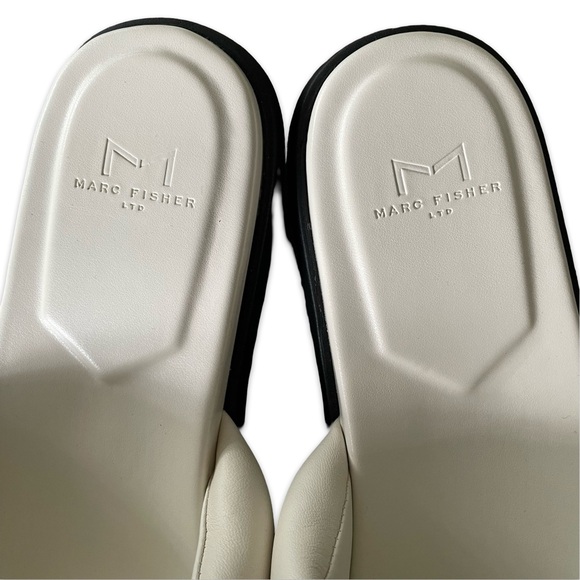 Marc Fisher ivory, slide sandal women size 9 - Picture 6 of 8